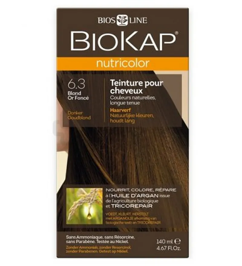 BIOKAP NUTRICOLOR NUMERO 6.3 BLOND OR FONCE