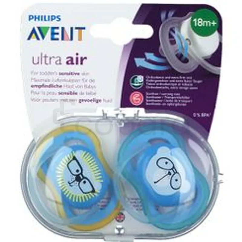 AVENT SUCETTES ORTHODONTIQUES ULTRA AIR +18MOIS BOITE DE 2 REF SCF349/13