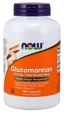 NOW FOODS GLUCOMANNAN BOITE DE 180 CAPSULES