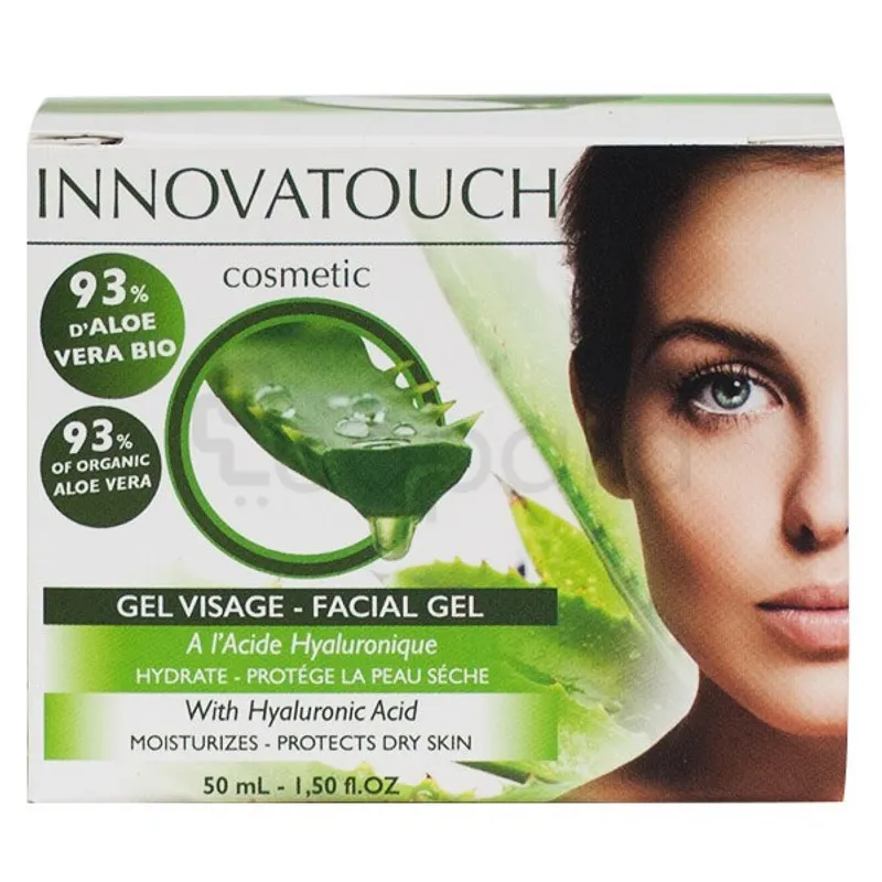INNOVATOUCH GEL VISAGE D'ALOE VERA BIO 93% A L'ACIDE HYALURONIQUE 50ML