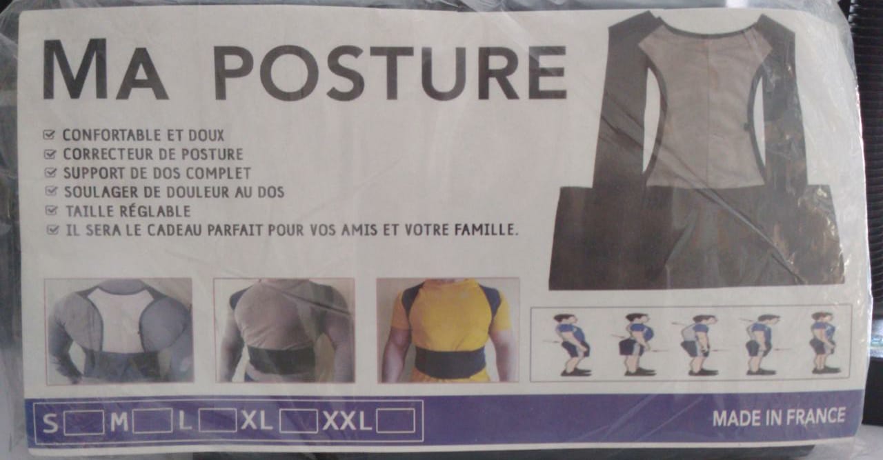 MA POSTURE SUPPORT DE DOS COMPLET TAILLE S