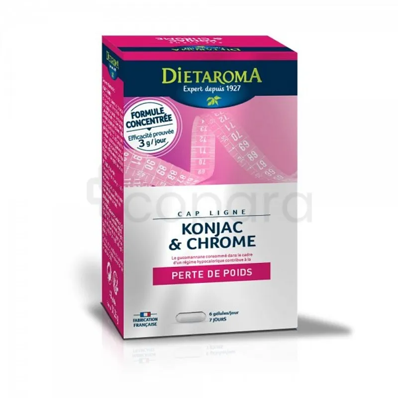 DIETAROMA KONJAC & CHROME PERTE DE POIDS BOITE DE 40 GELULES