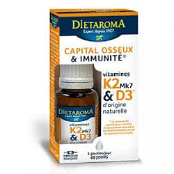 DIETAROMA CAPITAL OSSEUX & IMMUNITE VITAMINES K2 MK7 & D3 15ML