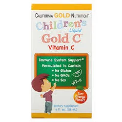 CALIFORNIA GOLD NUTRITION CHILDREN'S LIQUID GOLD VITAMIN C +6MOIS 118ML