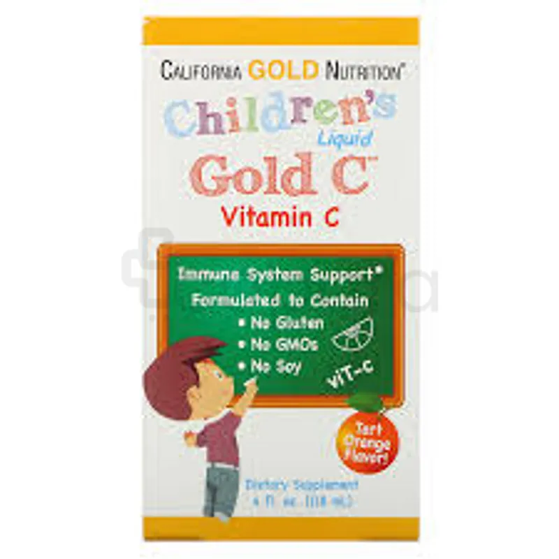 CALIFORNIA GOLD NUTRITION CHILDREN'S LIQUID GOLD VITAMIN C +6MOIS 118ML
