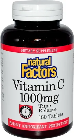 NATURAL FACTORS VITAMIN C 1000MG BOITE DE 180 COMPRIMES
