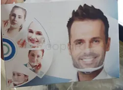 MASQUE TRANSPARENT PLASTIQUE POUR ADULTE /UNITE