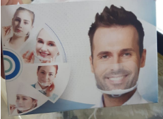 MASQUE TRANSPARENT PLASTIQUE POUR ADULTE /UNITE