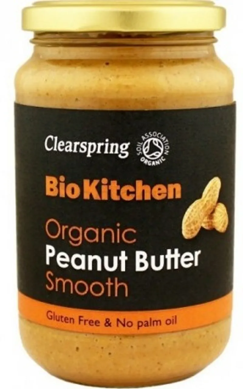 CLEARSPRING BIO KITCHEN ORGANIC PEANUT BUTTER SMOOTH BEURRE DE CACAHUETES 350G