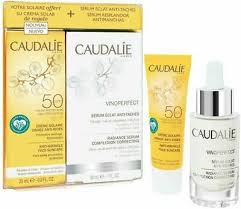 CAUDALIE COFFRET VINOPERFECT SERUM 30ML + CREME SOLAIRE SPF50 25ML