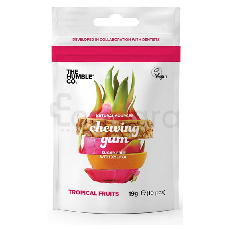 THE HUMBLE CHEWING GUM FRUITS TROPICAUX SANS GLUTEN 19G