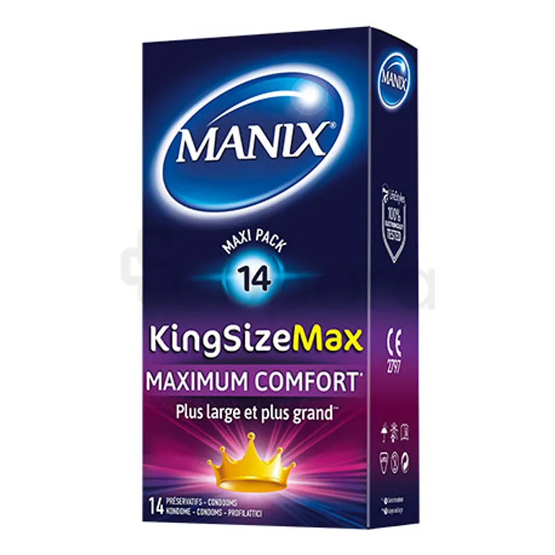 MANIX KING SIZE MAX MAXIMUM CONFORT BOITE DE 14