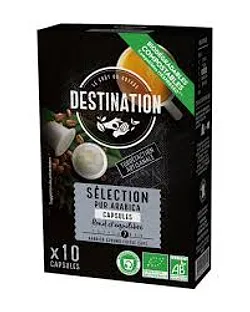 DESTINATION CAPSULES SELECTION BOITE DE 10