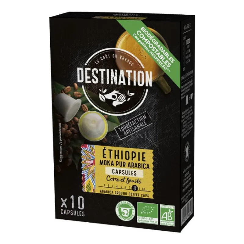 DESTINATION CAPSULES ETHIOPIE BOITE DE 10