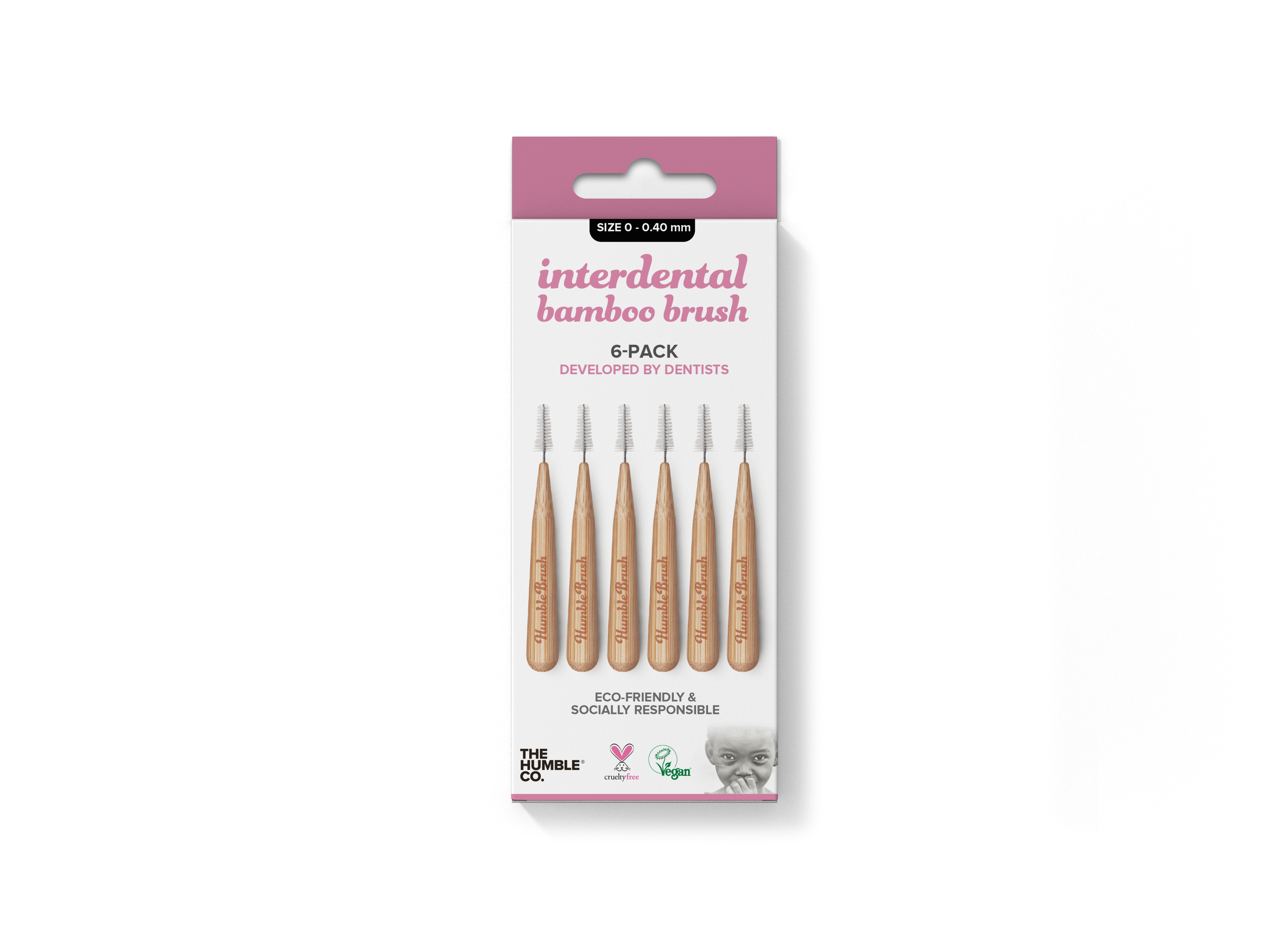 THE HUMBLE BROSSE INTERDENTAIRE BAMBOU T0 0.4MM VIOLET