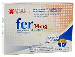 FENOUX FER 14MG NOUVELLE FORMULE BOITE DE 30 COMPRIMES
