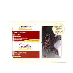 ROGE CAVAILLES SAVON LAIT ET MIEL 250G*2 + BOITE A SAVON OFFERTE