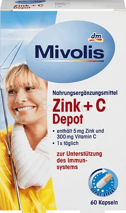 DAS GESUNDE MIVOLIS ZINK + C DEPOT BOITE DE 60 CAPSULES