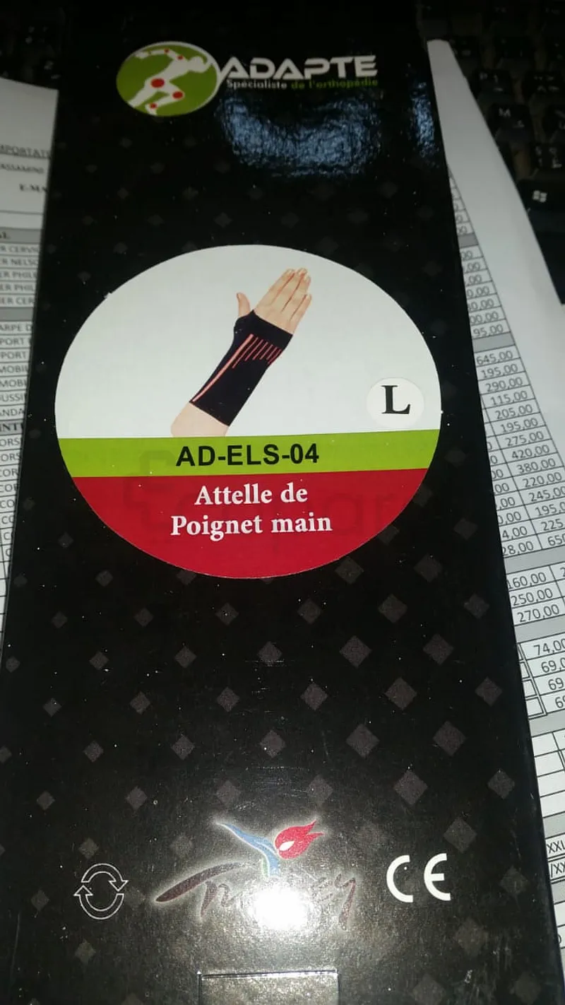 ADAPTE ATTELLE DE POIGNET MAIN TAILLE M REFERENCE AD-ELS-04