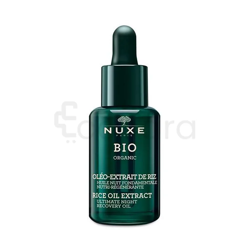 NUXE BIO ORGANIC HUILE NUIT FONDAMENTALE NUTRI-REGENERANTE OLEO EXTRAIT DE RIZ 30ML