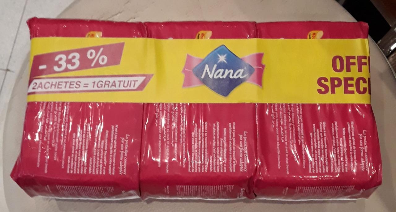 NANA PACK MAXI NORMAL BOITE DE 10 + LE 2EME A 50%