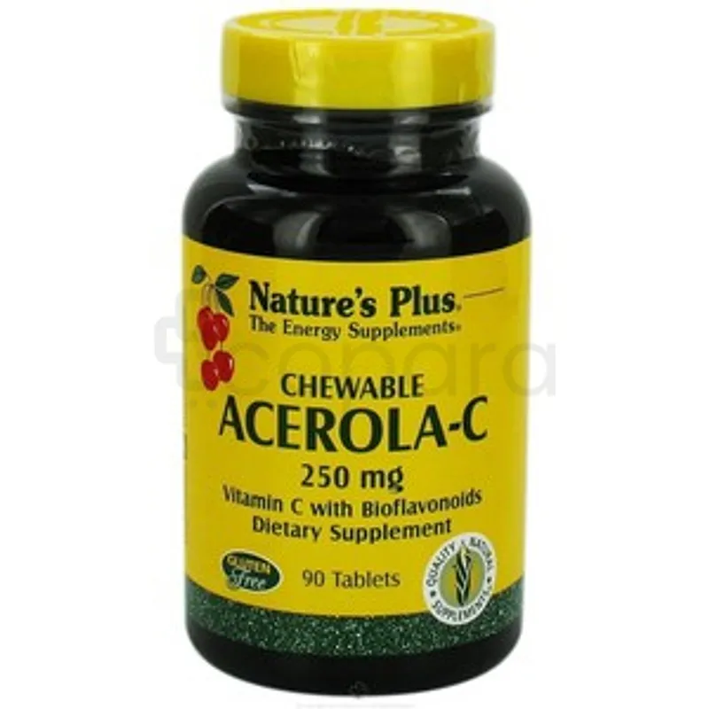 NATURE'S PLUS CHEWABLE ACEROLA-C 250MG BOITE DE 90 COMPRIMES