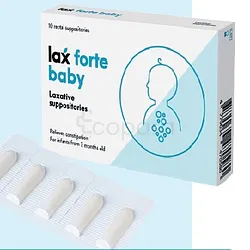 LAX FORTE BABY BOITE DE 10 SUPPOSITOIRES