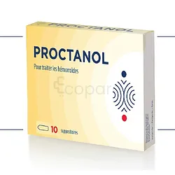 PROCTANOL BOITE DE 10 SUPPOSITOIRES