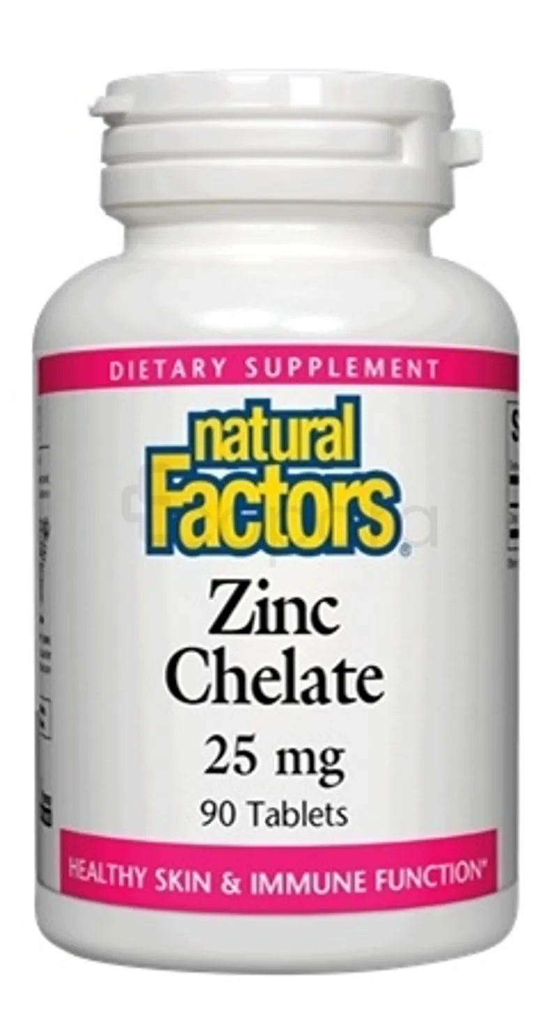 NATURAL FACTORS ZINC CHELATE 25MG BOITE DE 90 COMPRIMES