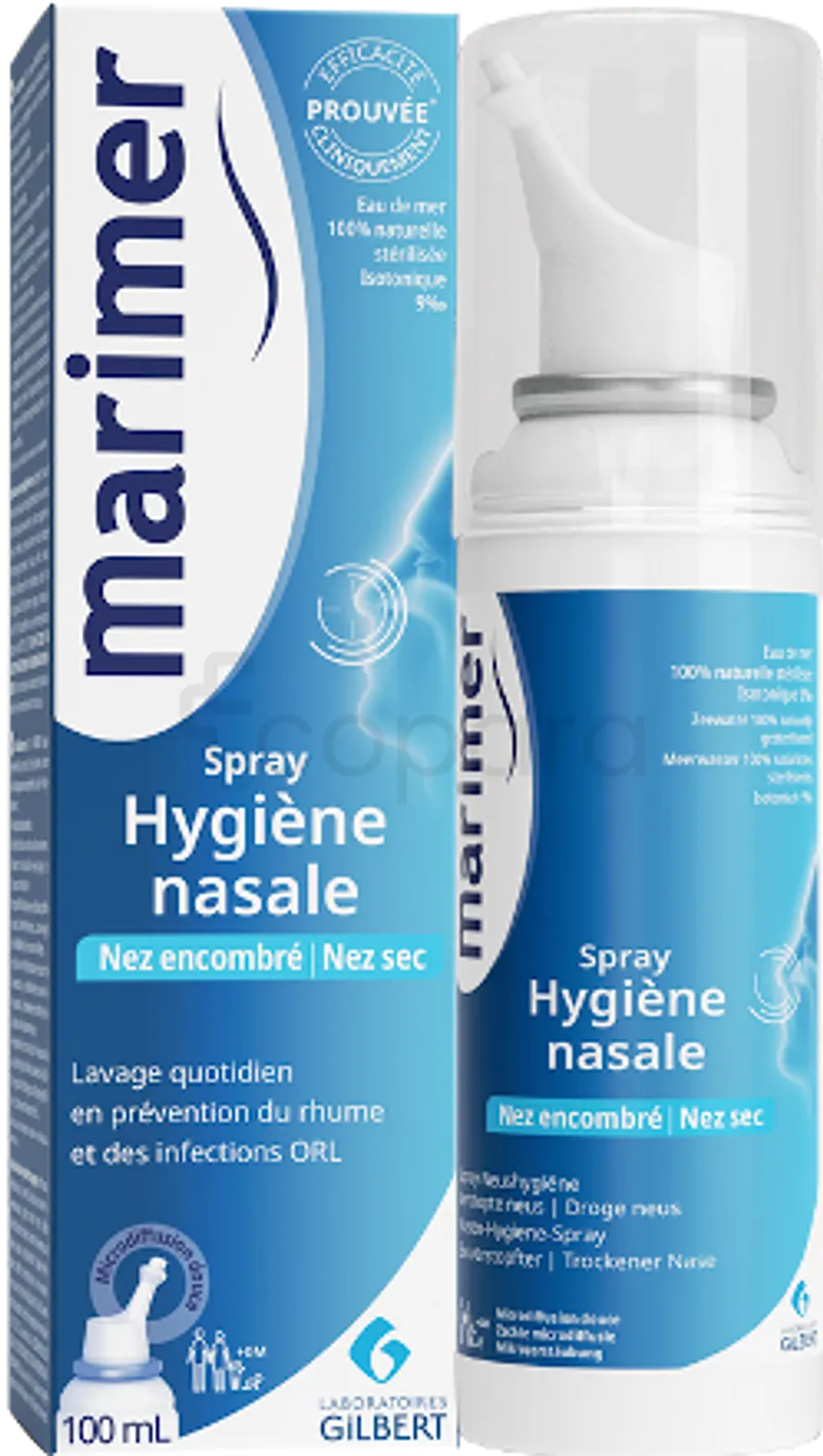 MARIMER HYPERTONIQUE SPRAY HYGIENE NASALE NEZ SEC 100ML