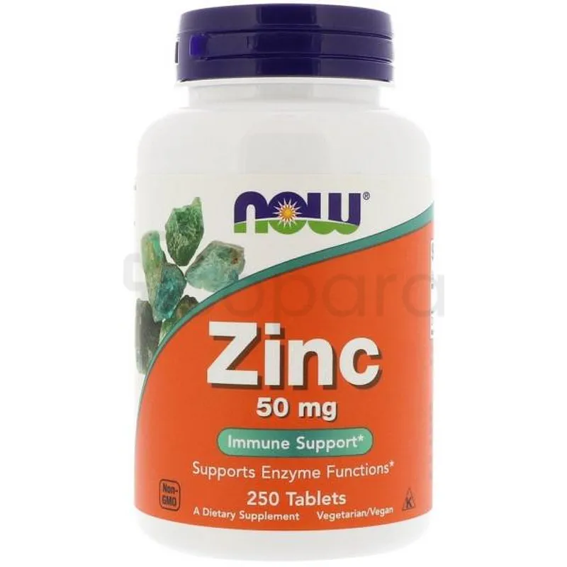 NOW ZINC 50MG BOITE DE 250 COMPRIMES