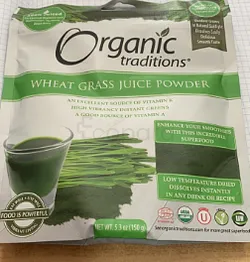 ORGANIC TRADITIONS WHEAT GRASS JUICE POWDER 150G