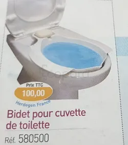 BIDET POUR CUVETTE DE TOILETTE REFERENCE 580500