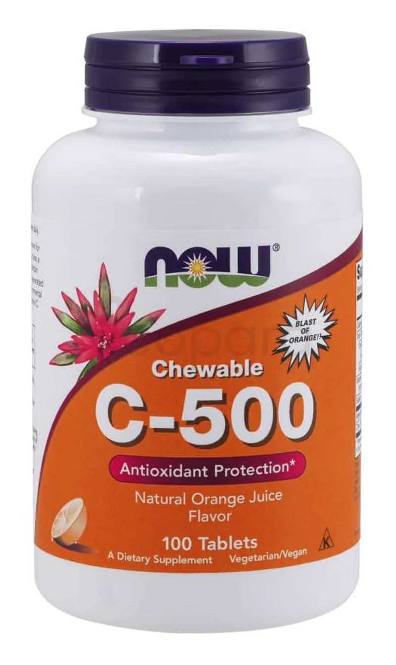 NOW CHEWABLE C-500 BOITE DE 100 COMPRIMES