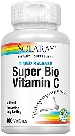 SOLARAY SUPER BIO VITAMIN C BOITE DE 100 CAPSULES