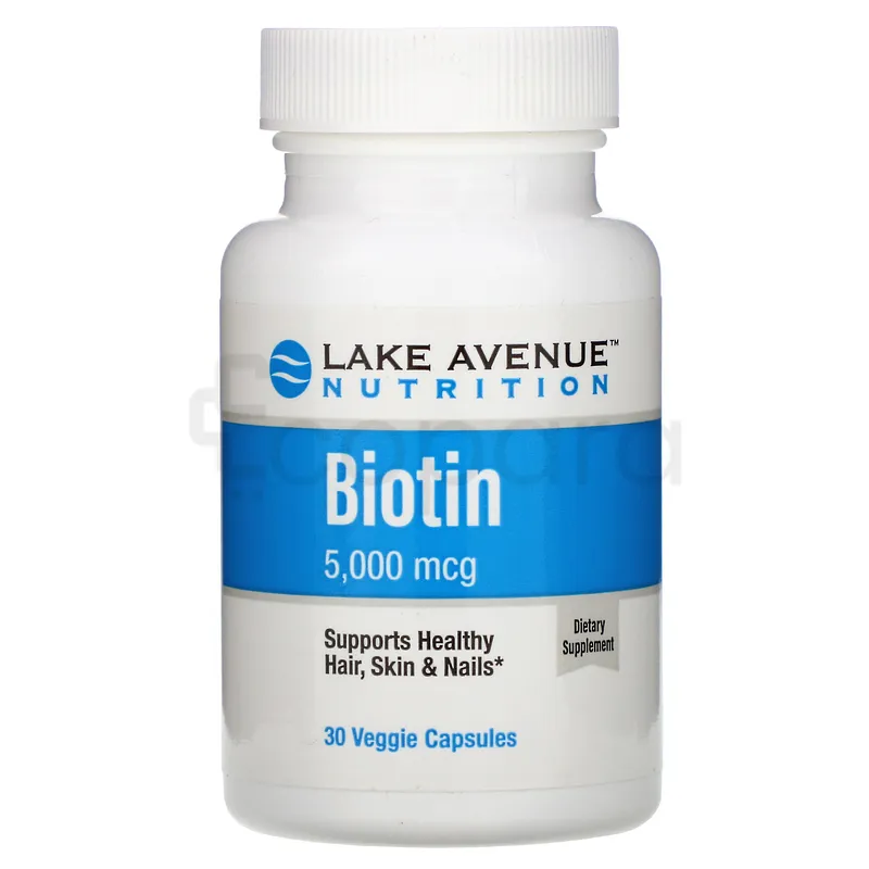 LAKE AVENUE NUTRITION BIOTIN 5000MCG BOITE DE 30 CAPSULES