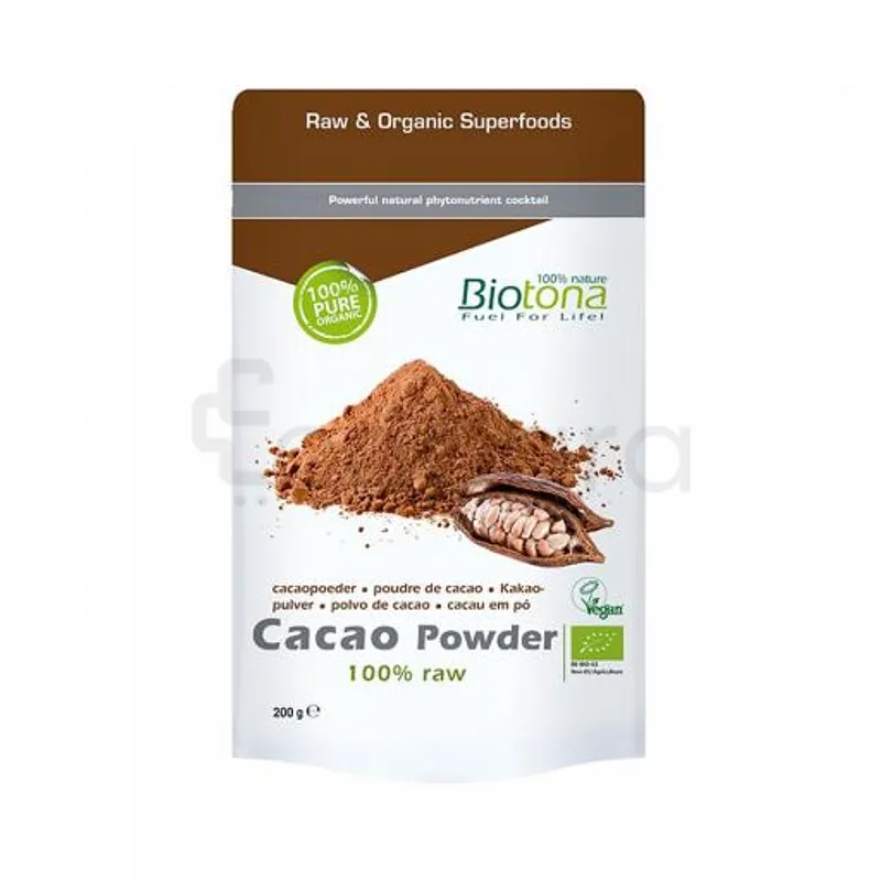 BIOTONA CACAO POWDER POUDRE DE CACAO 200G