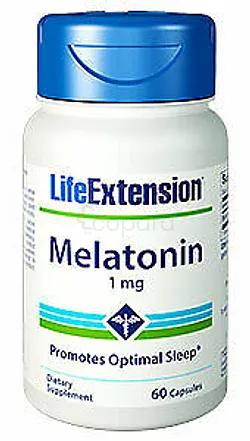 LIFE EXTENSION MELATONIN 1MG BOITE DE 60 CAPSULES