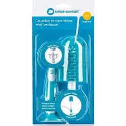 BEBE CONFORT GOUPILLON 2 EN 1 AVEC VENTOUSE + RINCE TETINE REFERENCE 5413