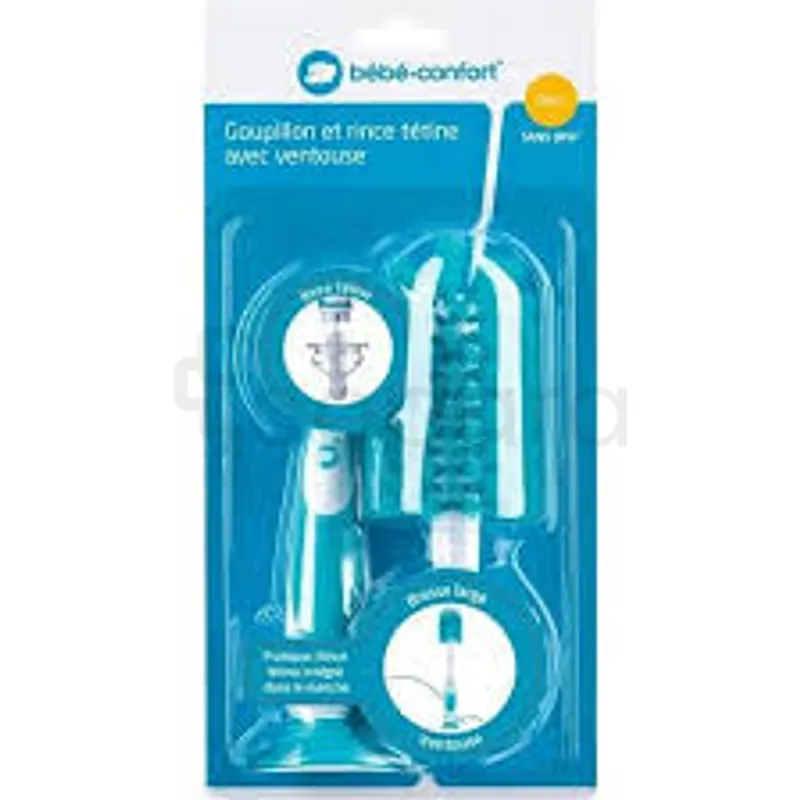 BEBE CONFORT GOUPILLON 2 EN 1 AVEC VENTOUSE + RINCE TETINE REFERENCE 5413