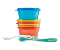 NUBY LOT 4 BOLS 300ML + 2 CUILLERES THERMOSENSIBLES +3MOIS REFERENCE 20-NV051004