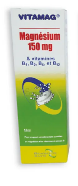 VITAMAG MAGNESIUM 150MG BOITE DE 10 COMPRIMES EFFERVESCENTS PM