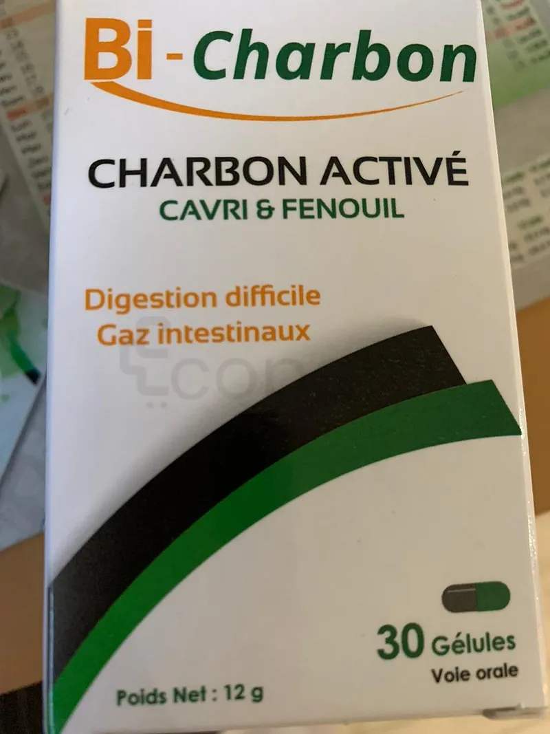 BI-CHARBON CHARBON ACTIVE CAVRI AND FENOUIL BOITE DE 30 GELULES