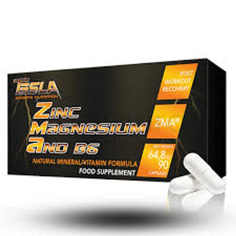 TESLA ZINC MAGNESIUM AND B6 BOITE DE 90 CAPSULES