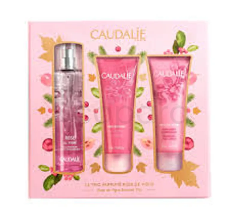 CAUDALIE PACK ROSE DE VIGNES EAU FRAICHE 50ML + GEL DOUCHE 50ML OFFERT + SOIN CORPS NOURRISSANT 50ML OFFERT ROSE