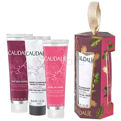 CAUDALIE PACK ROSE DE VIGNE CREME GOURMANDE MAINS ET ONGLES 30ML + CREME GOURMANDE MAINS ET ONGLES 30ML + THE DES VIGNES CREME GOURMANDE MAINS ET ONGLES 30ML