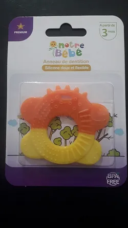 NOTRE BEBE ANNEAU DE DENTITION SILICONE DOUX ET FLEXIBLE PREMIUM