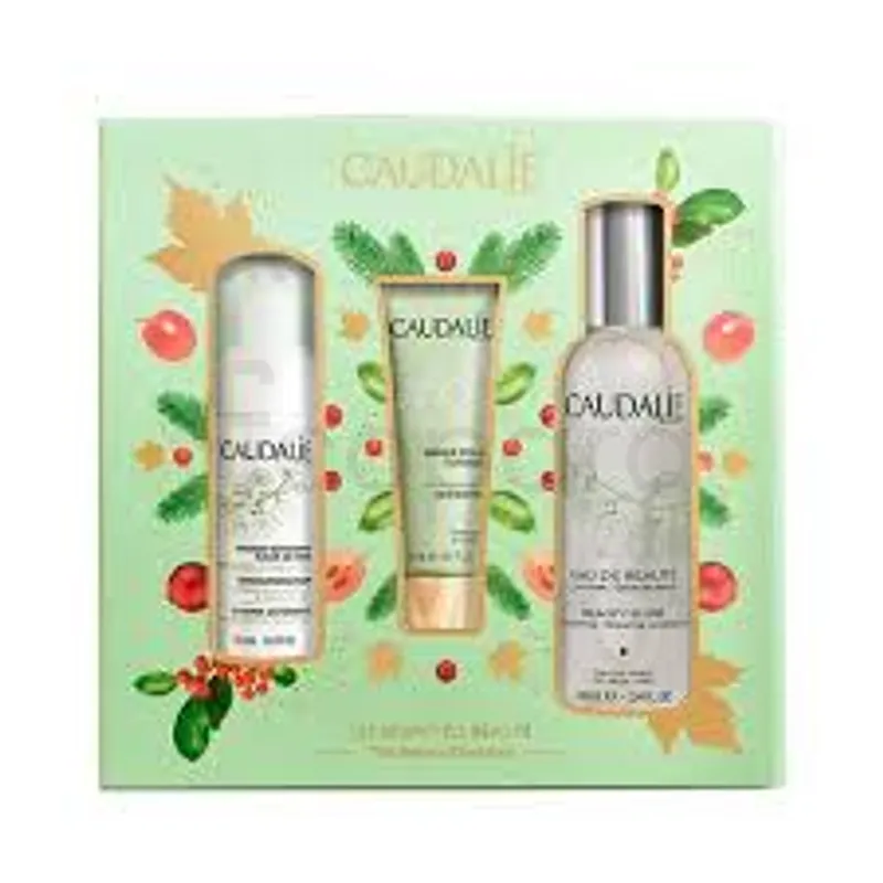 CAUDALIE PACK EAU DE BEAUTE NOEL EAU DE BEAUTE 100ML + MOUSSE NETTOYANTE FLEUR DE VIGNE 50ML OFFERTE + MASQUE PEELING GLYCOLIQUE 15ML