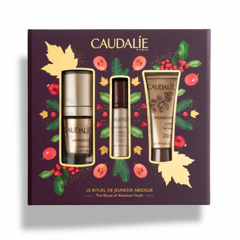 CAUDALIE PACK PREMIER CRU LA CREME YEUX 15ML + LE SERUM 10ML OFFERT + LA CREME 15ML OFFERT