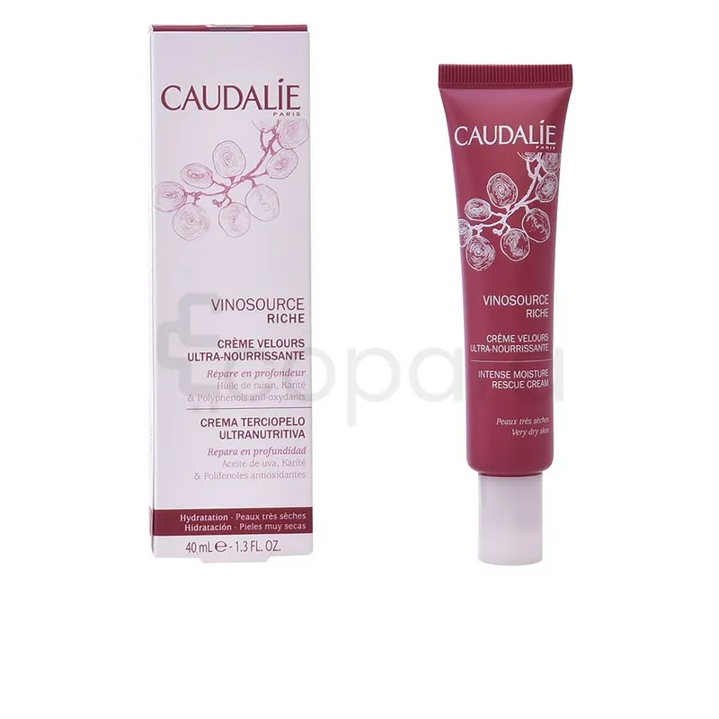 CAUDALIE VINOSOURCE CREME RICHE VELOURS ULTRA NOURRISSANTE 40ML REFERENCE 112
